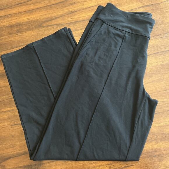 J. Jill Wearever Collection Black Stretchy Pants Women’s M Forward Seam Wide Leg - Picture 1 of 10